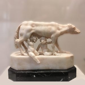 marble statuette of Romulus and Remus
