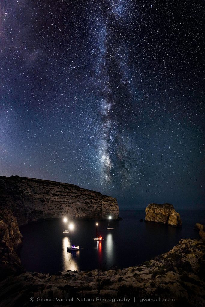 Stargazing at Dwejra Gozo
