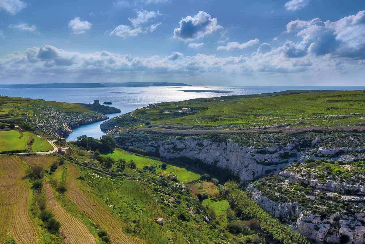 Walking at Mġarr ix-Xini. This gorge was an occasional hiding place for the Knights galleys and was also used by the invading Turks to load captive Gozitans onto their ships in the worst-ever raid on the island in 1551.